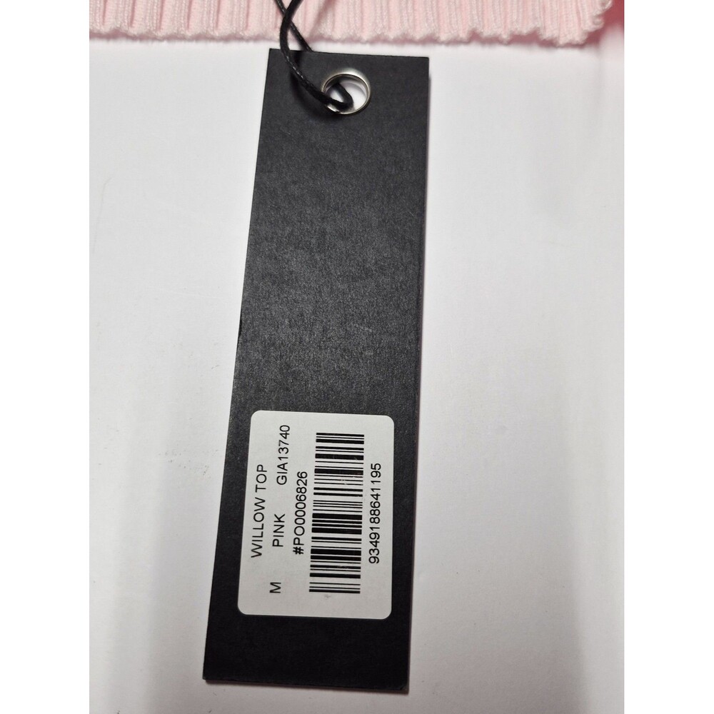 ​NWT I.AM.GIA Willow Knit Shrug Top Pink Medium Bolero Open Front Mock Neck NEW - Picture 4 of 9